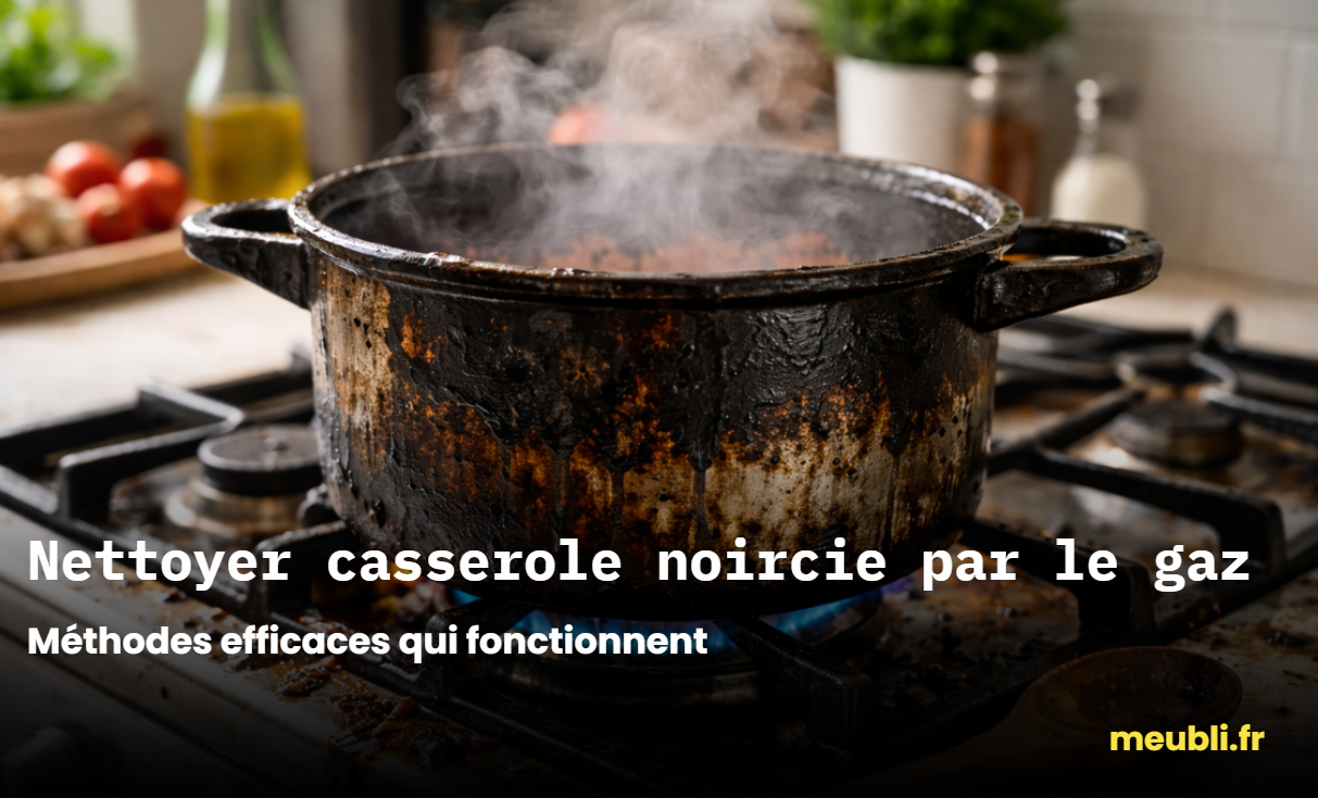 Nettoyer casserole noircie par le gaz : méthodes efficaces qui fonctionnent