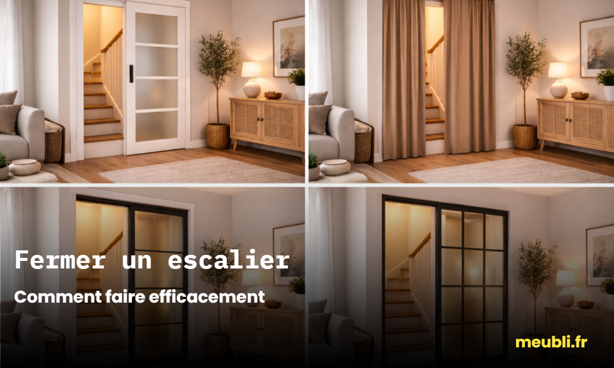 Fermer un escalier pour garder la chaleur : comment faire efficacement