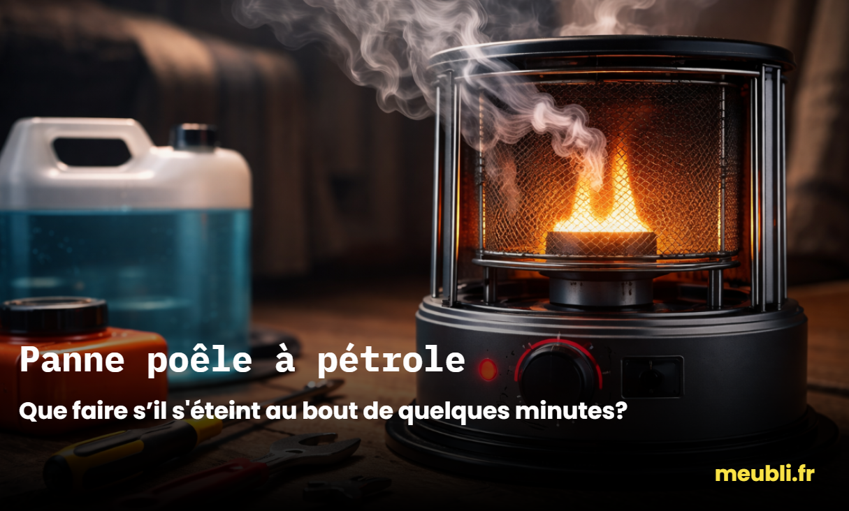 Panne poêle à pétrole s&rsquo;éteint au bout de quelques minutes : diagnostic et solutions